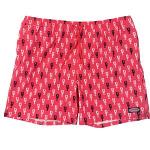 Vineyard Vines‎ Lobster Jetty Red Chappy Trunks Swim Shorts XXL NWT